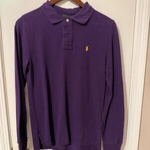 Polo by Ralph Lauren Purple Shirt with Yellow Logo